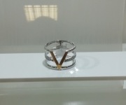 Obrączka-pierścionek srebrny