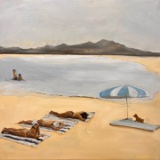 "Pies na baby" 70/70cm obraz R.Mulk