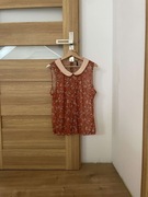 Damska Wiosenna Bluzka Przewiewna Pomarańczowa rozmiar 48