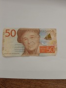 Szwecja 50 koron Szwecja  lata od 2015r. muzyk ,poeta Evert Taube