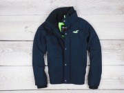 HOLLISTER__LEKKO OCIEPLANA NA POLARZE__GRANATOWA__ZIELONE LOGO__L