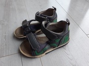 SANDAŁKI GRANATOWE WOJTYŁKO 24 SKÓRZANA WKŁADKA