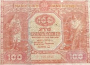 Stary banknot Polska 100 zł 1946 rok PRL 