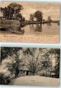 GUBIN Guben Königspark + Oberneise zestaw 2 pocztówki 1908 1913