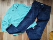 Zestaw ubrań 10 sztuk same konkrety bluzki, sweter, spodnie, tunika 38