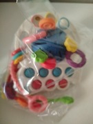 Zabawka Sensoryczna Ośmiornica Pop It MONTESSORI Gryzak dla NIEMOWLĄT 4w1