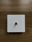 Varilight włącznik dźwigniowy pojedynczy biały/chrom