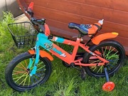 Rowerek 16 cali Babi pomarańczowo turkusowy 