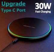 Ładowarka indukcyjna 30w. Fast charging. Kabel C.