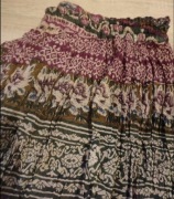 SPÓDNICA INDYJSKA bawełna rozmiar 42  na gumce kolory bordo i rude 