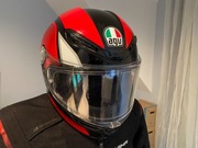 Kask AGV K6 S Hyphen Black/Red/White (używany, stan idealny) + Pinlock
