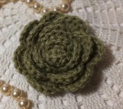 Kwiatek RÓŻA oliwkowy