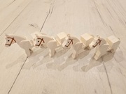 LEGO ZWIERZĘTA KOŃ BIAŁY 4121830 4493c01pb04 - 4 SZTUKI