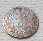 Holandia Wilhelmina van Oranje - Nassau 2 1/2 centa 1913 KM# 150