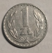 1zł polski złoty 1976r bez znaku mennicy 1976