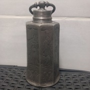 rzadka butelka na wodę cyna XIX w