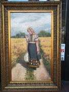 Arpad Juhasz - Węgier - Kobieta w stroju węgierskim - 1913