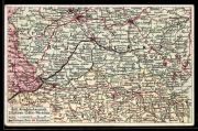 GALICJA I Wojna Światowa Mapa działań wojennych Lublin Warszawa Lwów