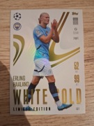 TOPPS MATCH ATTAX EXTRA 2025 LIMITED EDITION WHITE GOLD Erling Haaland LE1