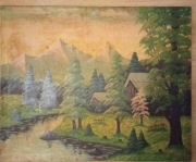 OBRAZ OLEJNY  " SIELANKOWY WIDOK NA TATRY" 