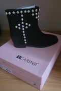 BOTKI DAMSKI CARINII 38 CZARNY 