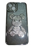 ETUI CASE do iPHONE 13 14 Miś Glamour Cyrkonie