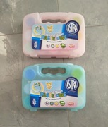 Farby plakatowe pastelowe 12 kolorów Astra plastikowe pudełko walizka 