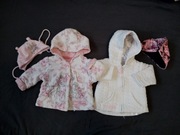 2 kurtki 62, 56 + 2 czapki. Disney 