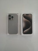iPhone 15 Pro 128GB Naturalny Tytan – Stan Idealny, 89% Bateria, Komplet