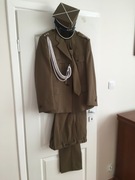 Mundur wyjściowy Wojsk Lądowych , czapka rogatywka, sznur, krawat