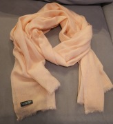 Szal Kaszmirowy z Nepalu 100% kaszmir łososiowy