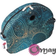 Czarny organizer do Obag MOON LIGHT orient morski Paisley 2 kieszenie OMAY