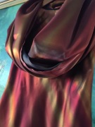 satynowa jedwabna wyjściowa ombre wieczorowa suknia elegancka nietuzinkowa