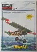Mały Modelarz 7/1998. Samolot myśliwski Fokker E.V
