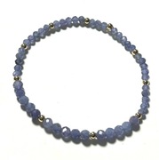 Bransoletka Kamień naturalny Tanzanit Złoto 585 GF