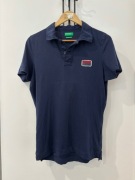Polo Benetton Muscle Fit z flagą USA na plecach rozmiar M