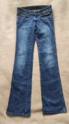 Spodnie jeansy Wrangler Iris Vintage, Bootcut, W28 L34, 28/34, elastan