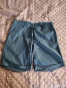 Bonprix - spodenki krótkie, materiałowe - granatowe, rozm. 38