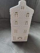 Piękny nowy świecznik Kamieniczka biała