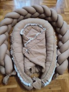 kokon, rożek, kołderka z poduszką 