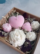 Świece sojowe box upominek prezent 