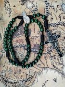 Różaniec drewniany męski Wojownika Maryi 10 mm 