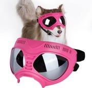 Gogle dla psów,okulary dla psów, wiatroszczelne,wodoodporne i trwałe,różowe