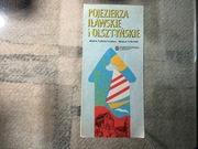 Pojezierza Iławskie i Olsztyńskie - mapa.