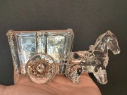 Solniczka konik z wozem szkło WMF