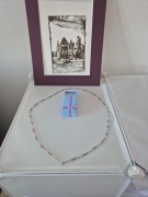 Pasek damski z koralików 