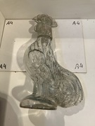 karafka na wino kogut szklany vintage z wadą