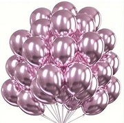Balony boho - różowe metaliczne 10 szt.