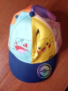 Czapka z daszkiem Pokémon Pikachu Bulbasaur 52 cm – oryginał (G102)