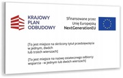 KPO Krajowy Plan Odbudowy - Tabliczka